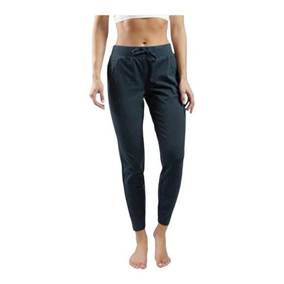 Yogalicious Women’s Lux Jogger Pants Plus Size 2X Black Side Pocket Soft Stretch - Picture 1 of 10